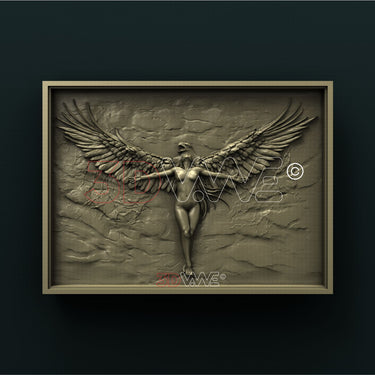 EAGLE WOMAN 3D STL 3DWave